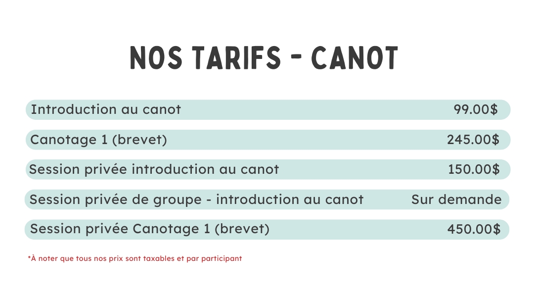 Canots Légaré | Location d'embarcations, cours, vente et réparation de canots Canots Légaré | Location d'embarcations, cours, vente et réparation de canots