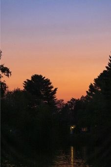 Coucher de soleil sur la rivière Saint-Charles