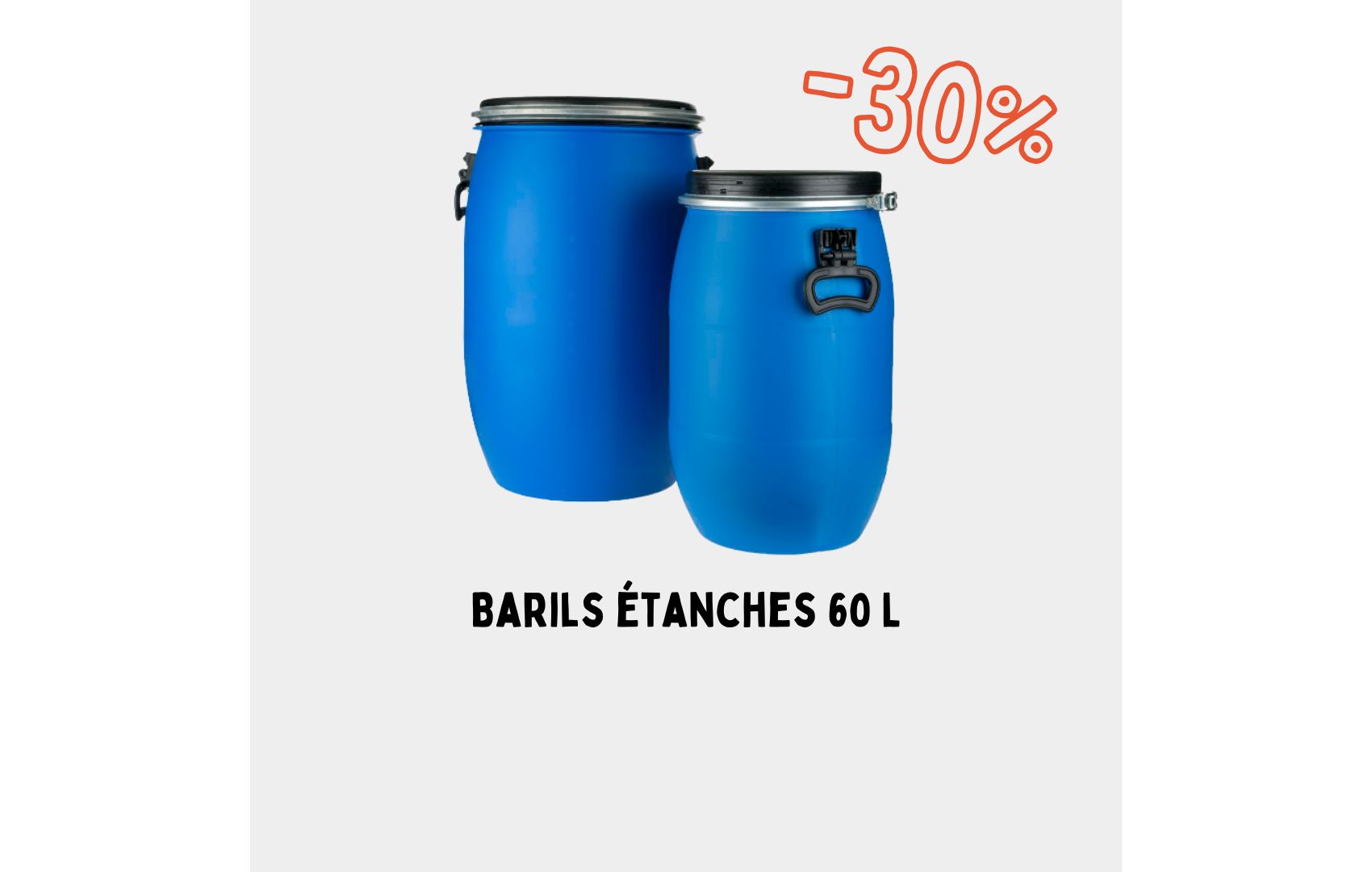 Barils étanches en rabais